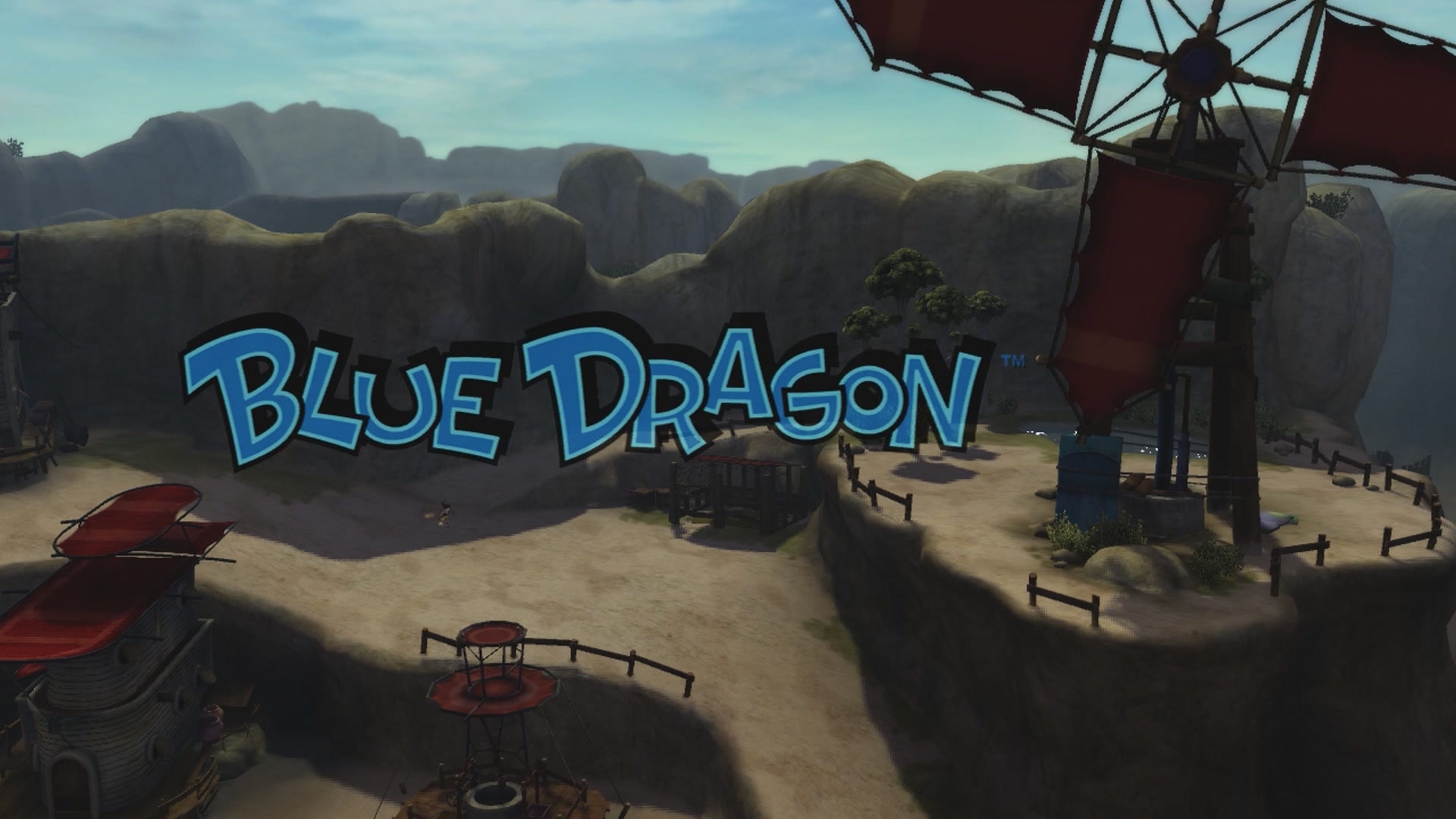 Blue Dragon title screen for Xbox 360